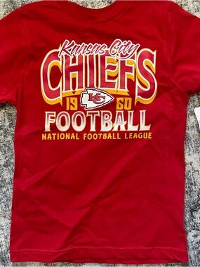 NFL Kansas City Chiefs Football Kids Child Shirt Size Small 6/7 Red New T8